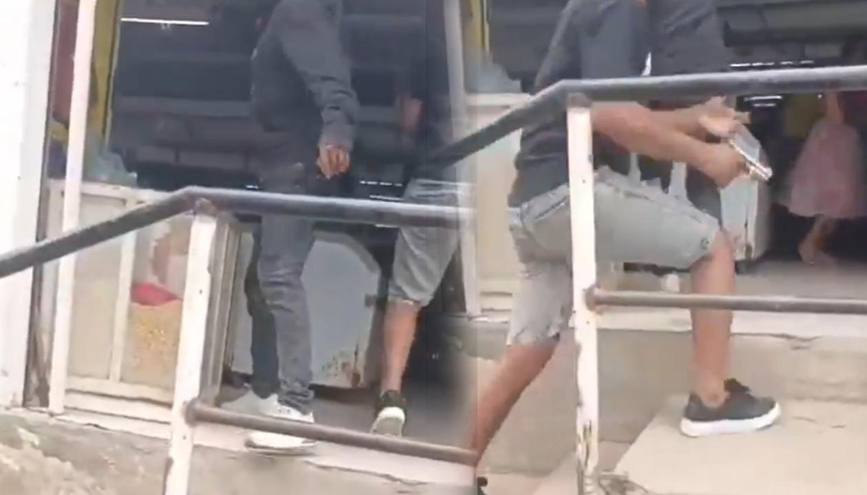 Imágenes de uno de los ataques a bala.