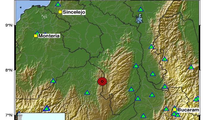 Sismo en Montecristo, Bolívar