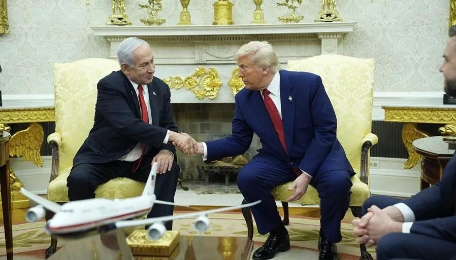 El presidente de Estados Unidos, Donald Trump, y el primer ministro de Israel, Benjamin Netanyahu.