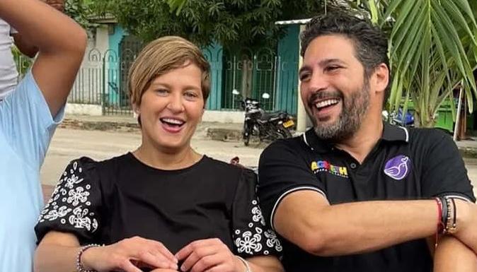 Verónica Alcocer y Agmeth Escaf.