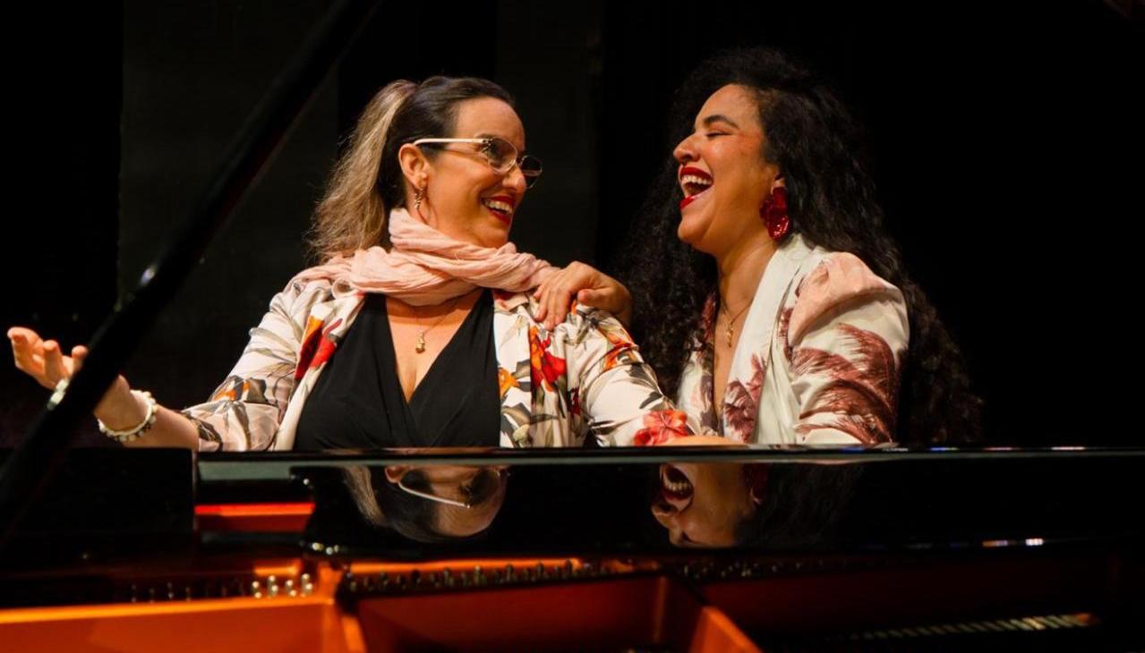 La pianista Yamira Rodríguez Núñez y la cantante Zeidy Bornacelli García.