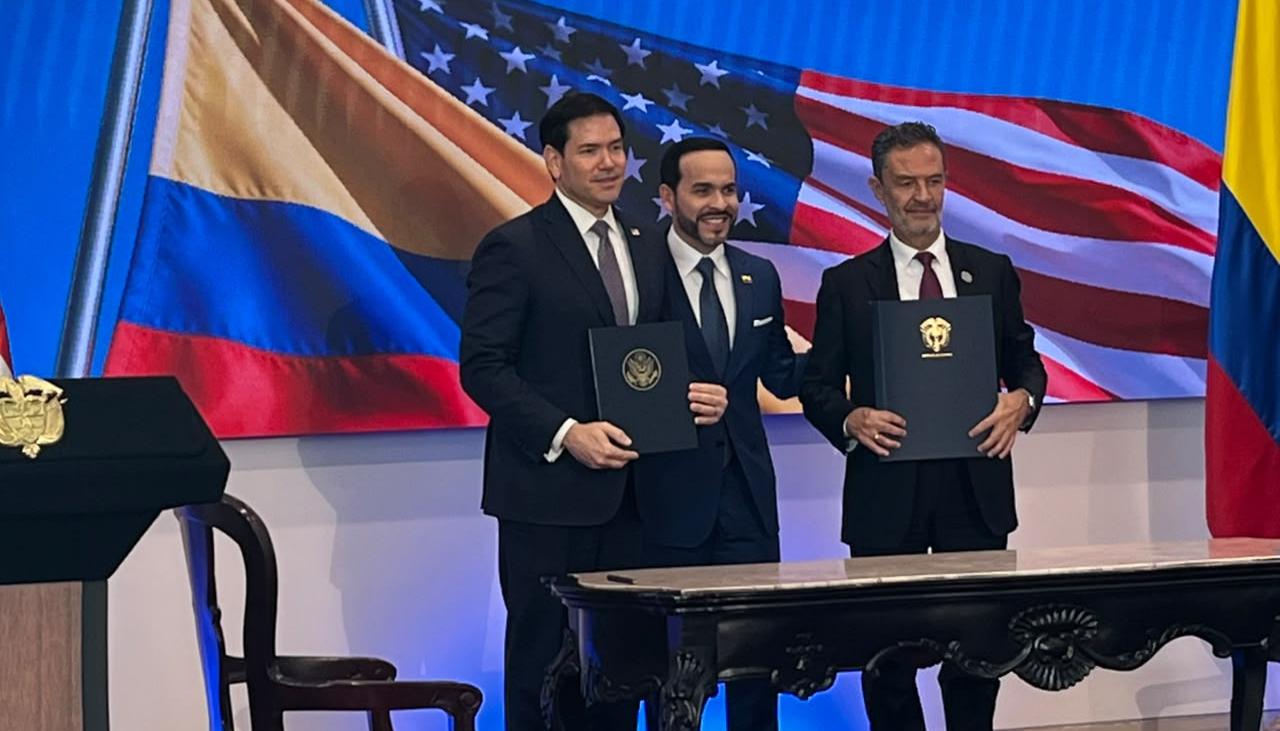 De Izq. a Der.: Marco Rubio, Abelardo De La Espriella y Omar Bula. 