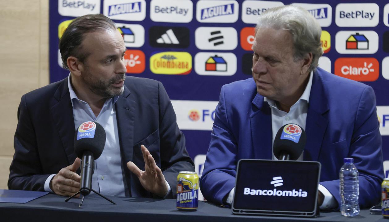 Alejandro Eder, alcalde de Cali, y Ramón Jesurun, presidente de la FCF.