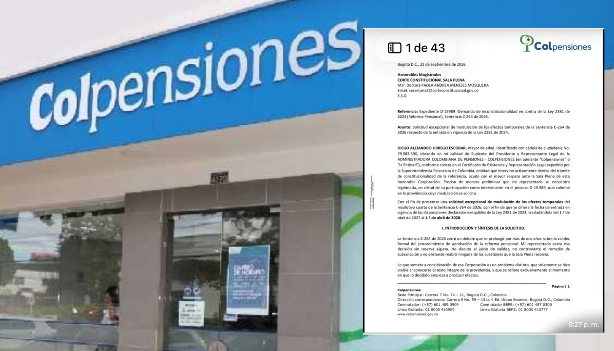 Colpensiones y la carta a la Corte.