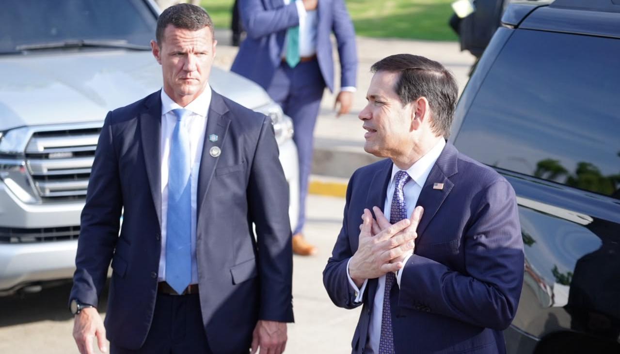 (Der.) Marco Rubio, secretario de Estado de Estados Unidos.