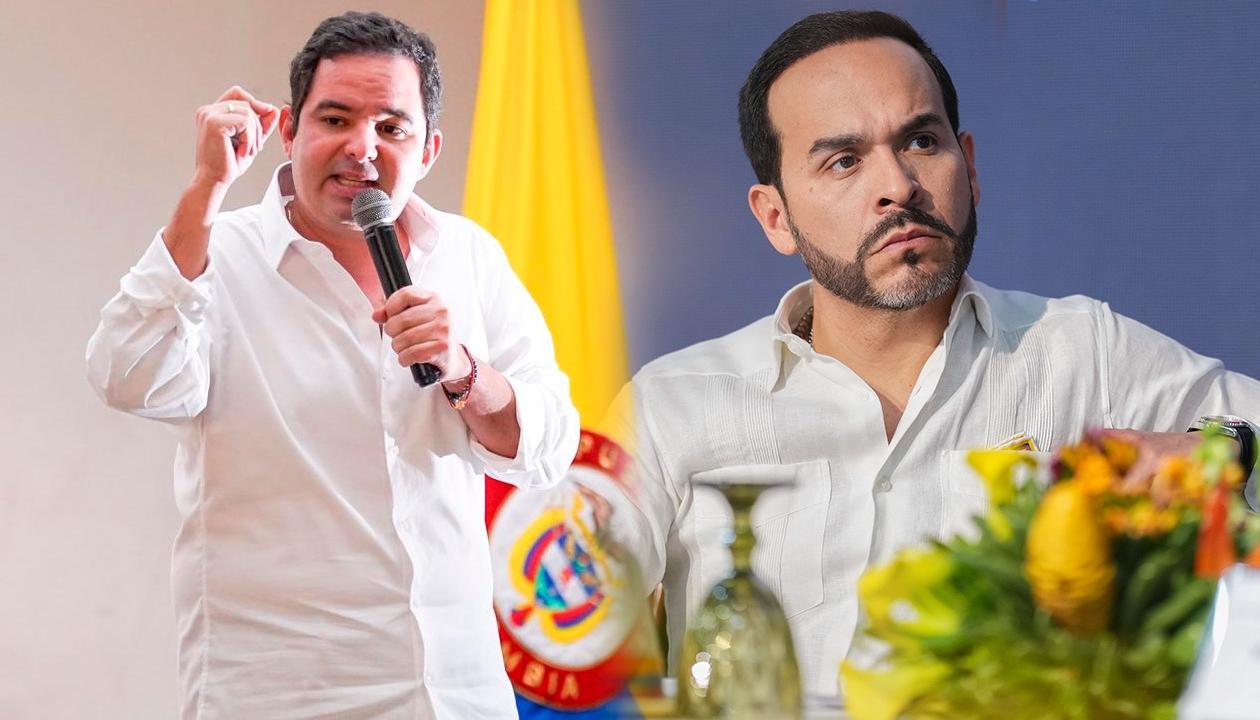 (De Izq. a Der.) Senador Carlos Meisel y el Presidente Abelardo De La Espriella. 