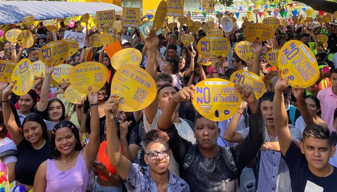Estrategia 'No es No' de la Alcaldía de Barranquilla. 