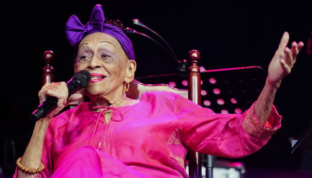 Omara Portundo, legendaria cantante cubana. 