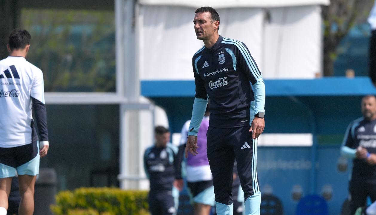 Lionel Scaloni, entrenador del seleccionado argentino. 