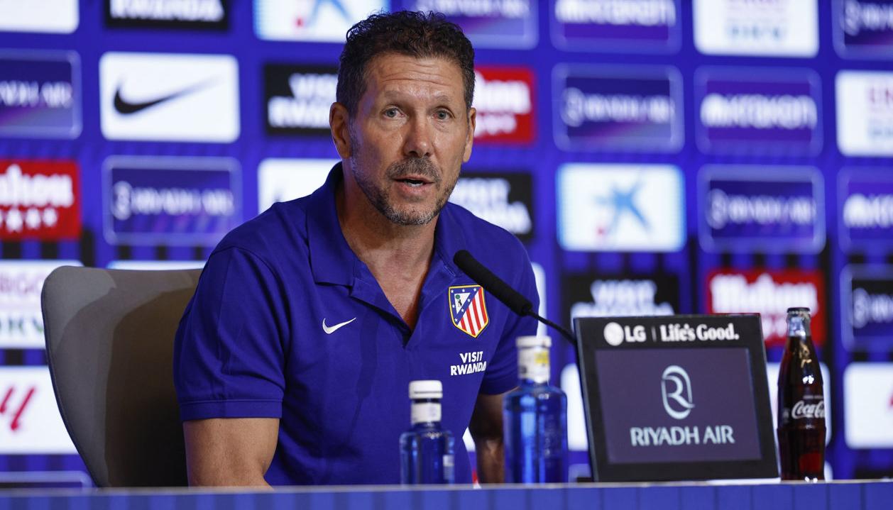 Diego Simeone, entrenador del Atlético de Madrid. 