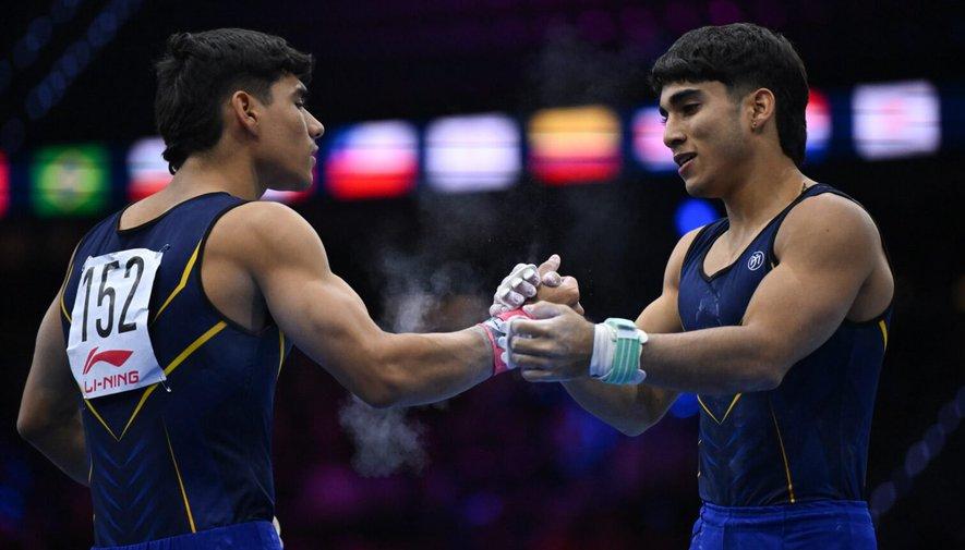 Ángel Barajas y Camilo Vera también avanzaron a las finales de concurso completo y barra fija.