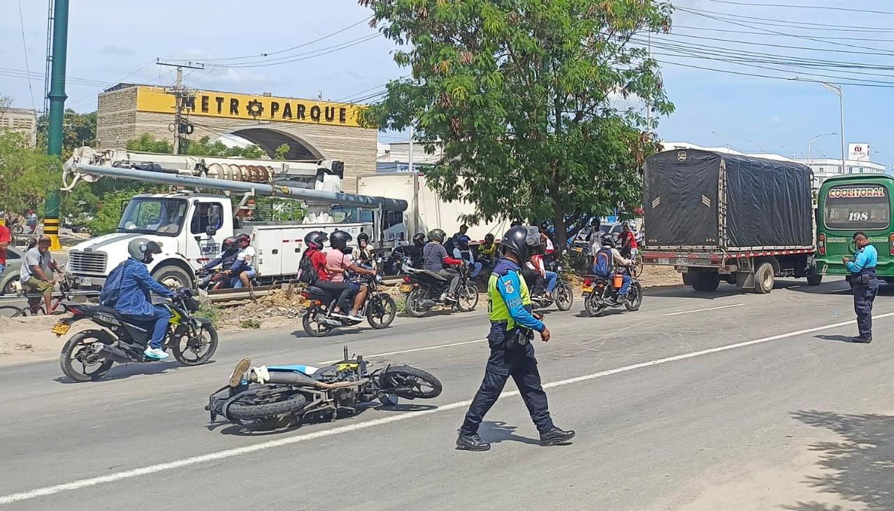 Accidente de tránsito en Barranquilla. 