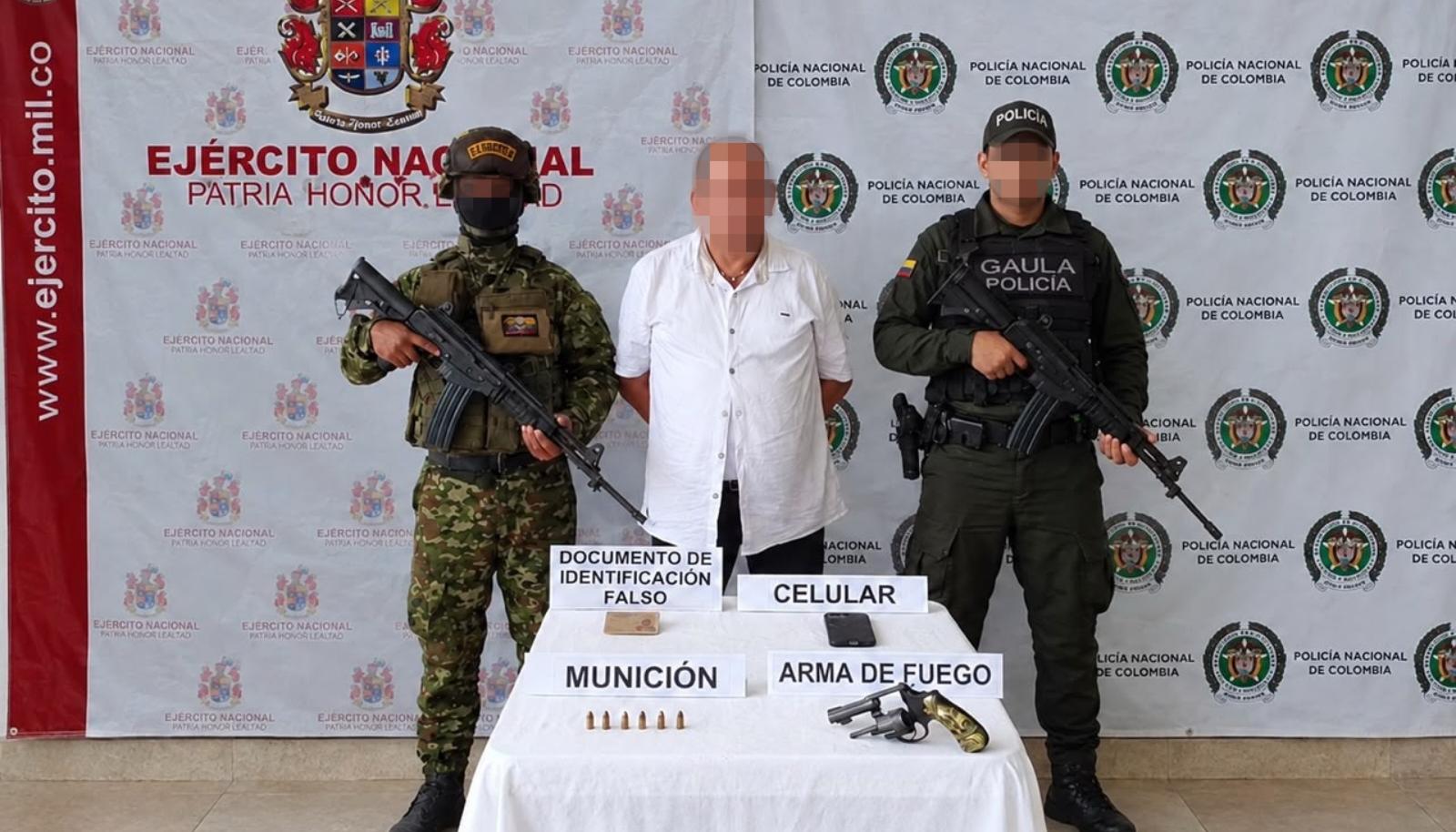 La captura fue realizada por tropas del Ejército de la Segunda Brigada junto con la Policía. 