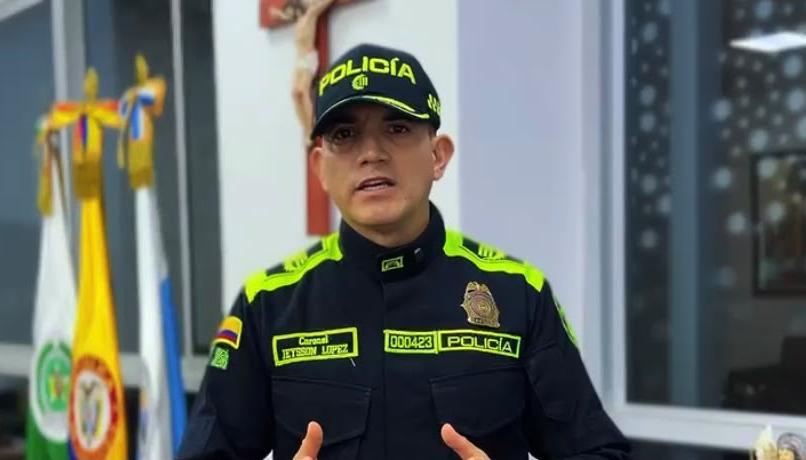 Coronel Yeison López.
