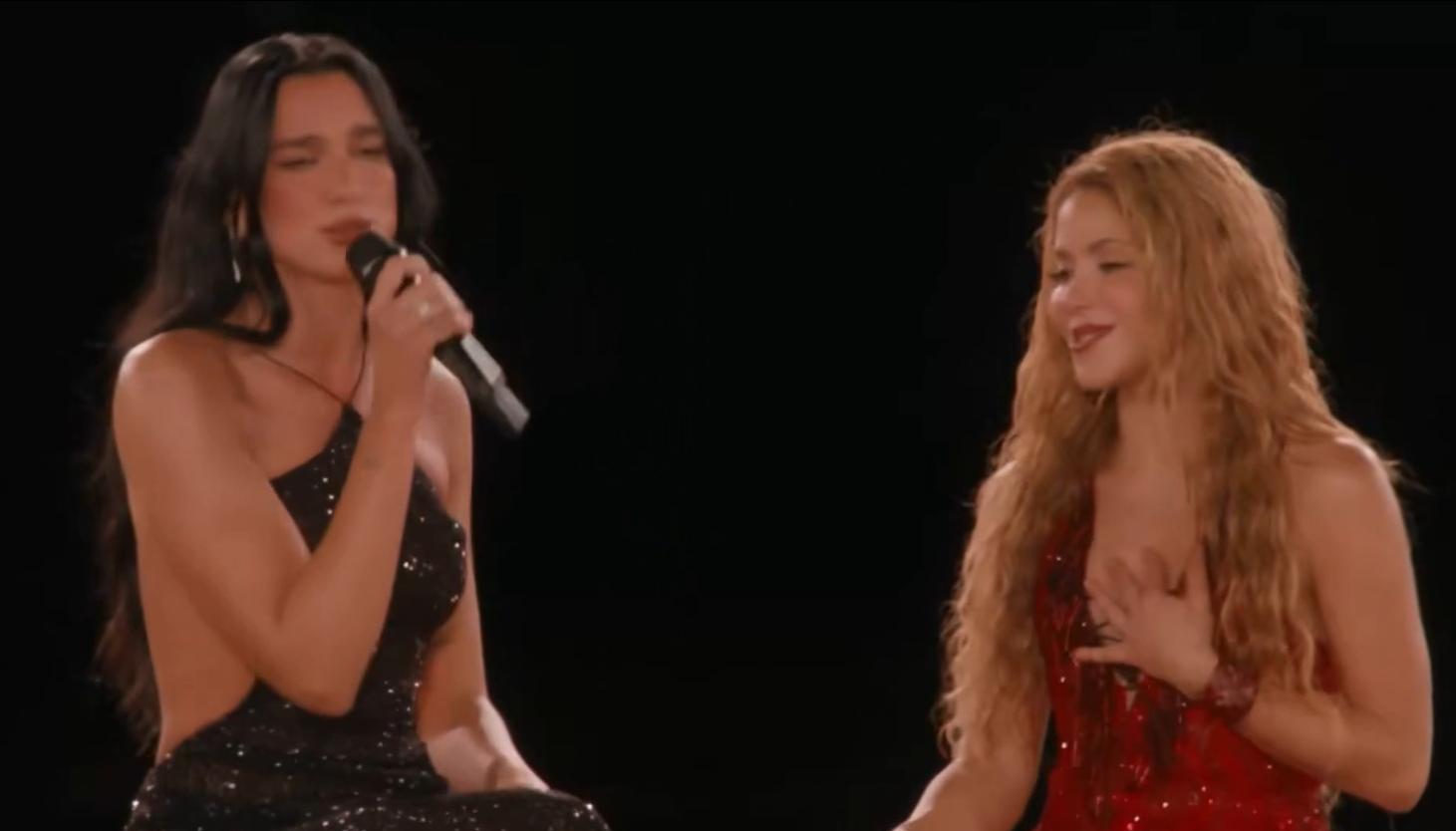 Dua Lipa y Shakira.