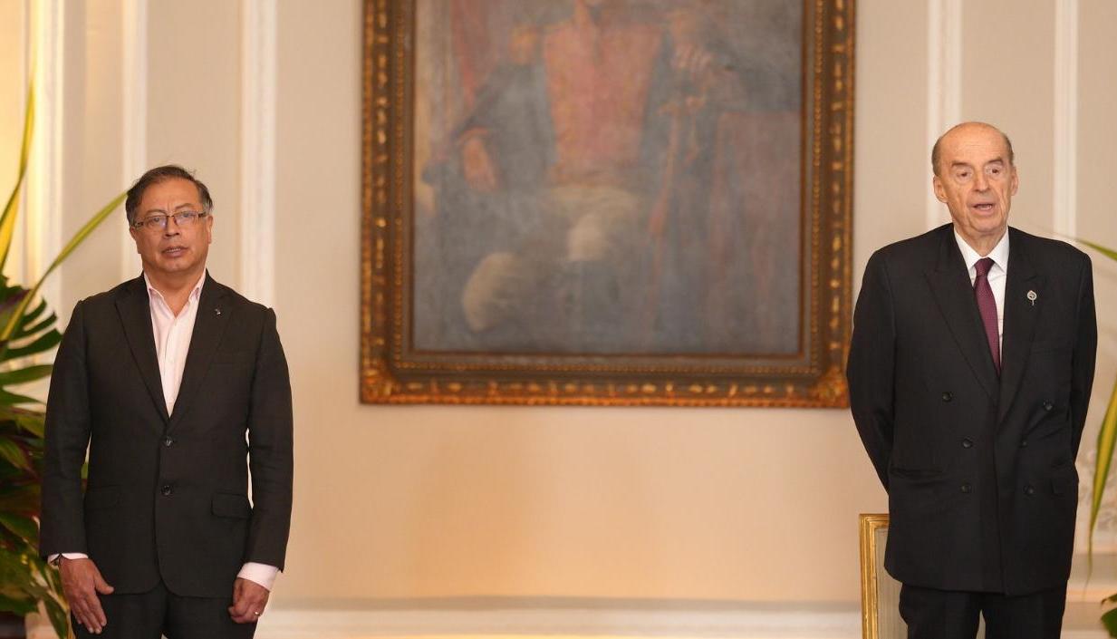 El expresidente Petro y Álvaro Leyva Durán.