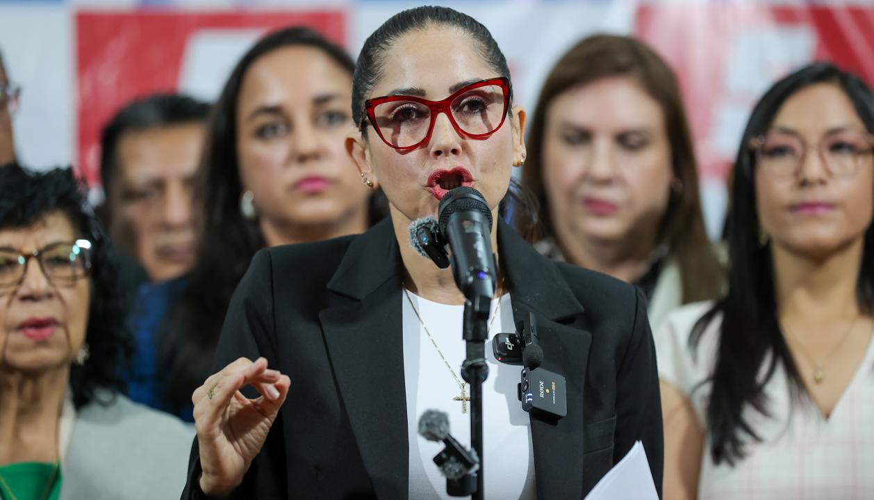 La líder opositora Luisa González.