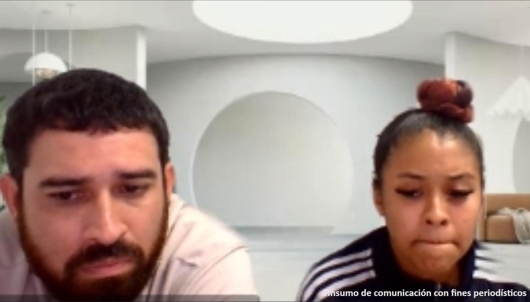 Los dos imputados durante las audiencias preliminares. 