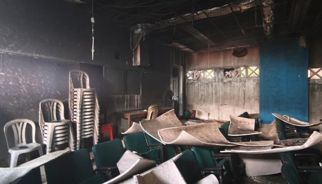 Incendio en el Colegio Dolores María Ucrós