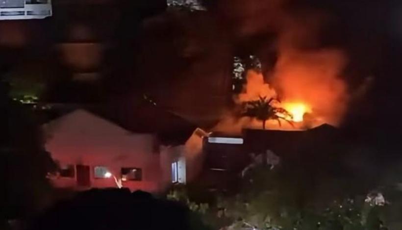 Incendio en el barrio El Prado. 