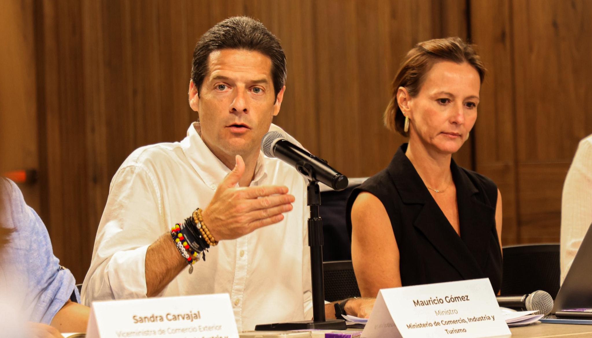Mauricio Gómez, ministro de Comercio.