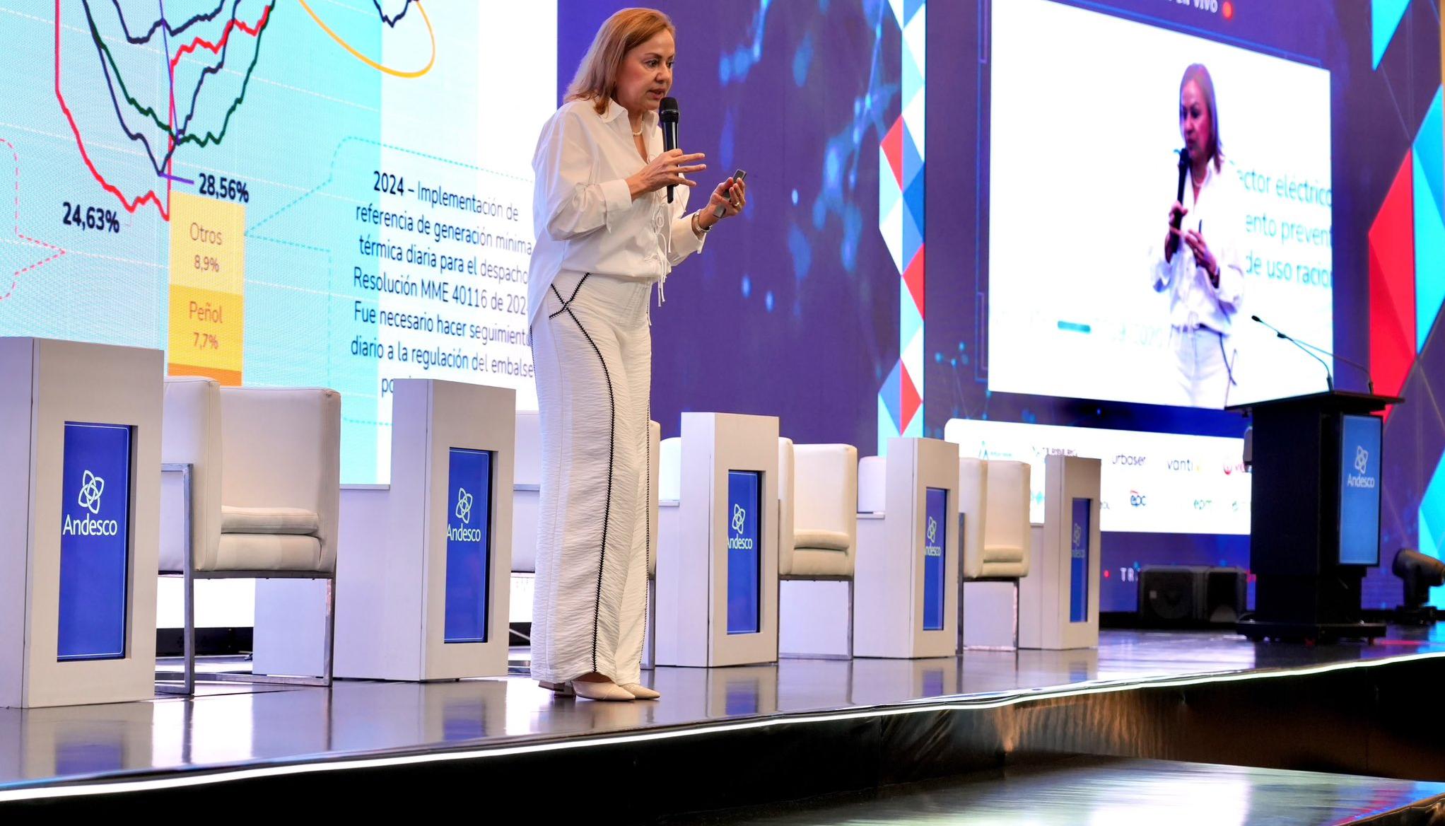 La Ministra de Minas y Energía, María Nohemí Arboleda.
