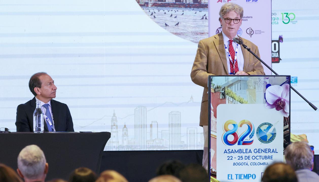 El presidente de la Sociedad Interamericana de Prensa (SIP), Pierre Manigault.