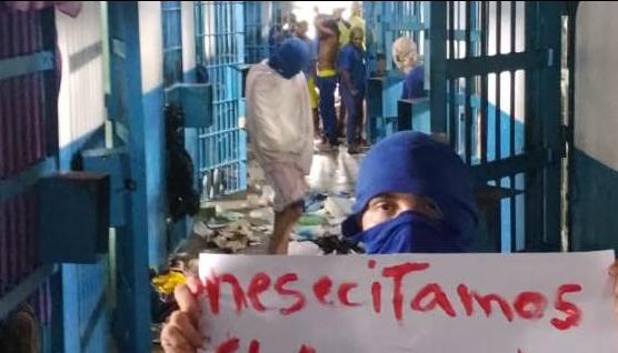 Reclusos en cárceles de Venezuela. 