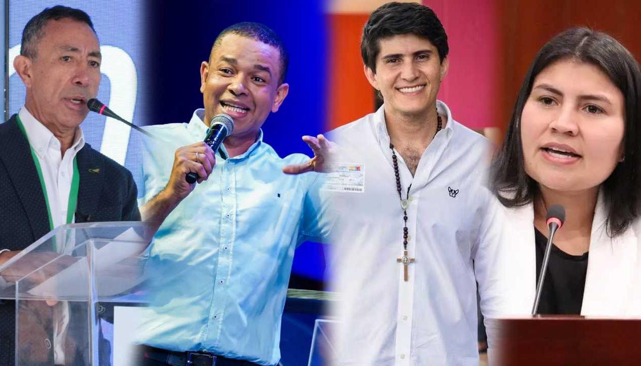 Ricardo Roa, Yahir Acuña, Wadith Manzur y Karen Manrique.