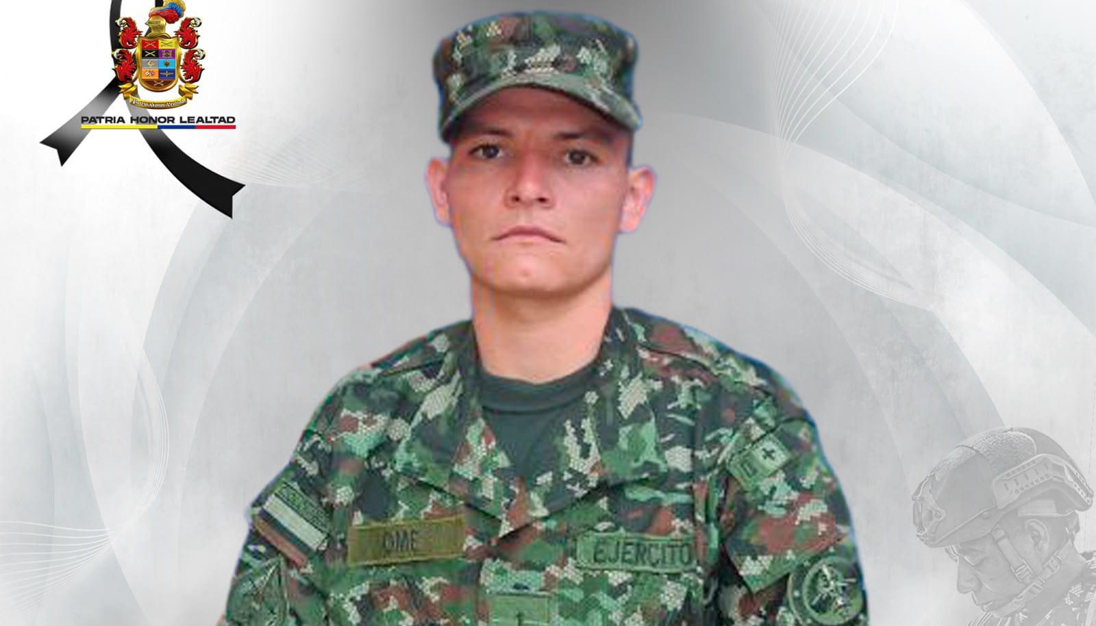 Soldado profesional Brayan Ome Rojas. 