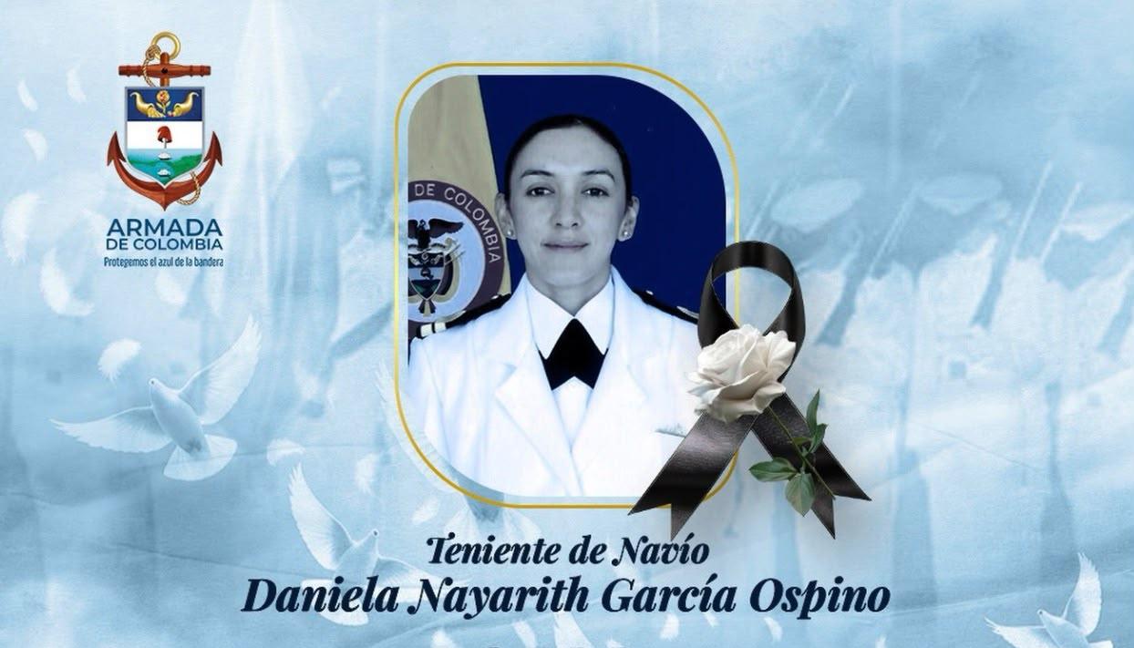 Teniente de Navío Daniela Nayarit García Ospino.