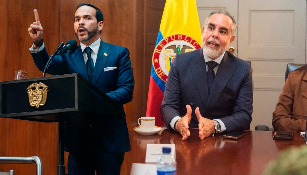 Abelardo De La Espriella, Presidente de Colombia; y Armando Benedetti, exministro del Interior. 