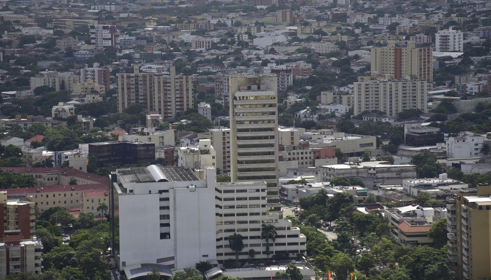Vista panorámica de Barranquilla. 