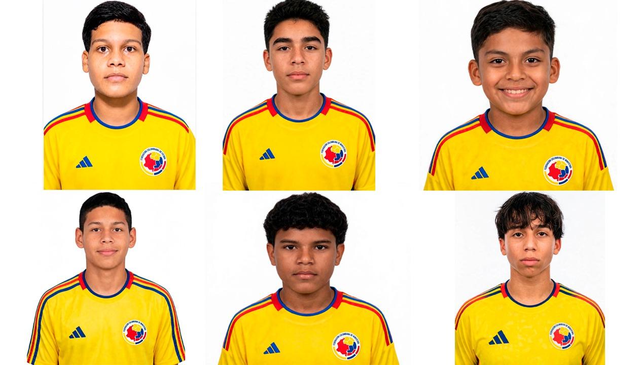 Samuel Pión, Gabriel Camargo, Di' Gennaro Crescente, Salomón Arrieta, Samuel Rosales e Íker Urteaga.