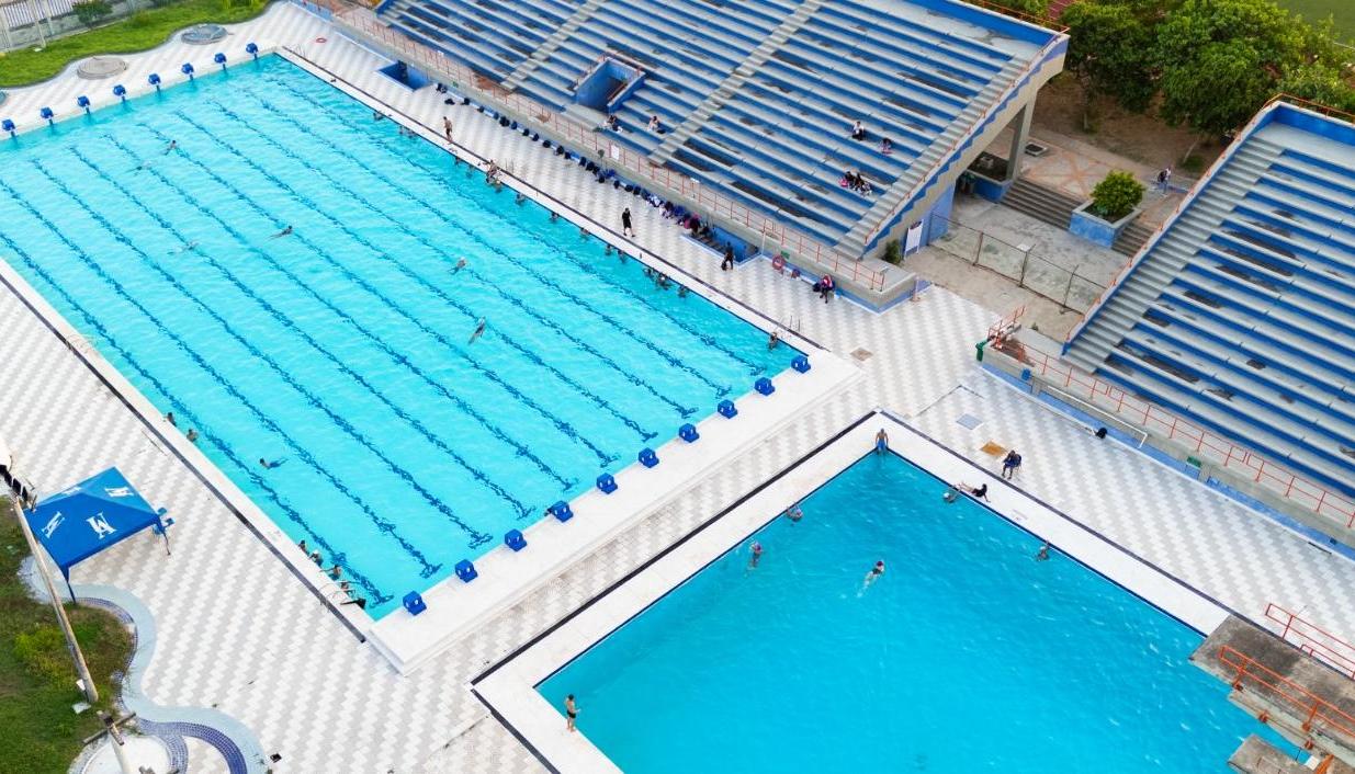 Las piscinas de la Universidad del Atlántico.
