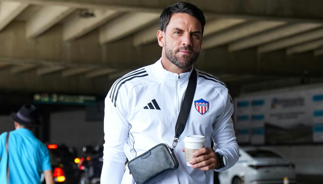 Sebastián Viera, técnico del Junior. 
