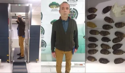 Pedro Luis Aguirre Buitrago, capturado con droga