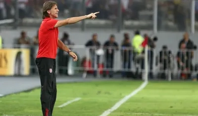 Ricardo Gareca, técnico de Perú.