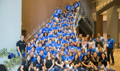 Docentes participantes en la convención departamental.