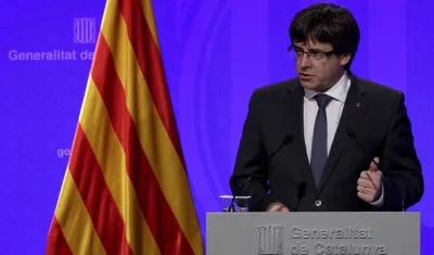El presidente de la Generalitat, Carles Puigdemont