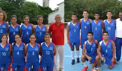 Equipos de la Normal La Hacienda. 