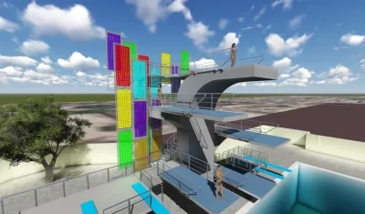 Así lucirá la piscina de clavados del Complejo Acuático. 