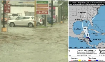 La depresión tropical 16 podría abandonar Nicaragua la mañana del jueves.