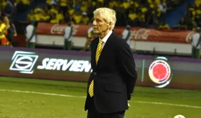 José Néstor Pékerman, DT de la Selección Colombia.