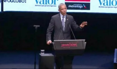 El expresidente de EE.UU. Barack Obama participó en el Foro Ciudadano Global en Sao Paulo, Brasil.