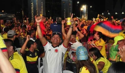 La afición barranquillera disfrutó del partido con tranquilidad.