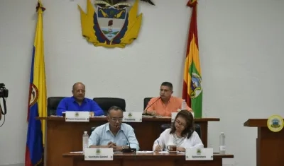 Así se inició la sesión de este viernes en el Concejo de Barranquilla.