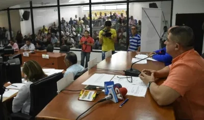 Sesión de hoy del Concejo de Barranquilla.