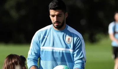Luis Suárez, jugador de la selección de Uruguay.