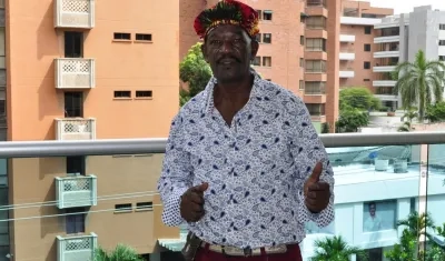 El cantautor Justo Valdés.